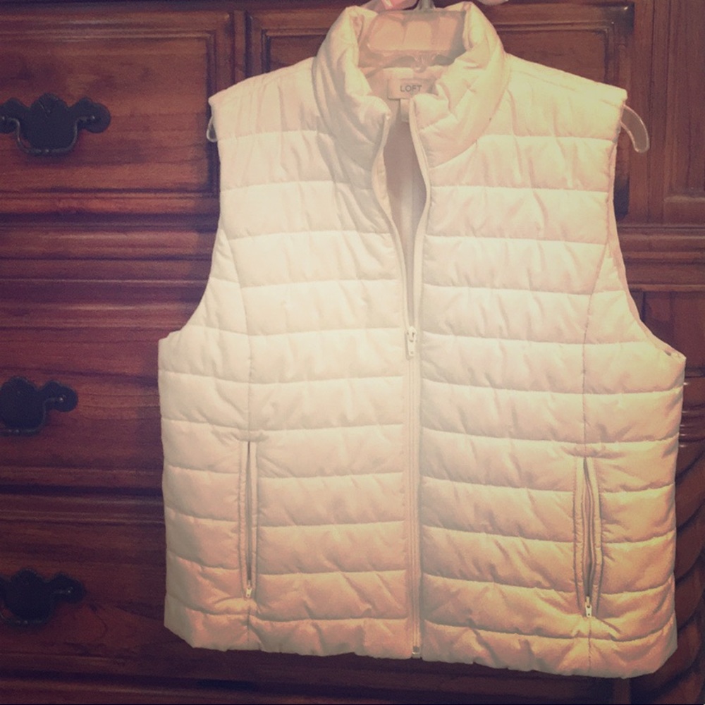 LOFT Winter White Vest